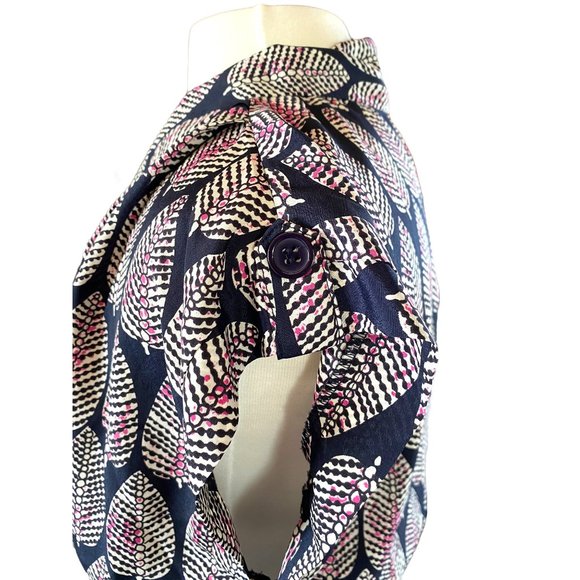 Maison Jules Summer Leaf Print Dress Womens M - Picture 6 of 8